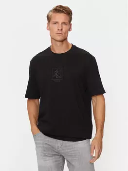 Футболка стандартного кроя Armani Exchange, черный