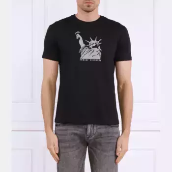 Футболка стандартного кроя Armani Exchange, черный