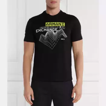 Футболка стандартного кроя Armani Exchange, черный