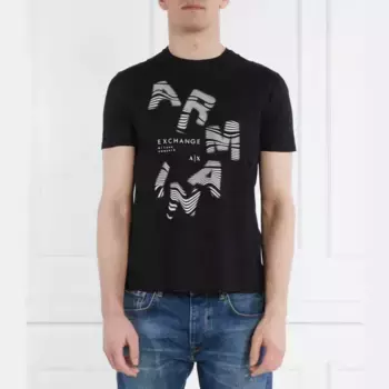 Футболка стандартного кроя Armani Exchange, черный