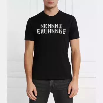Футболка стандартного кроя Armani Exchange, черный