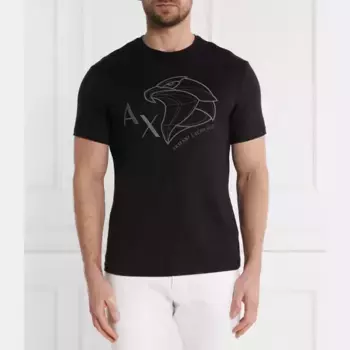 Футболка стандартного кроя Armani Exchange, черный