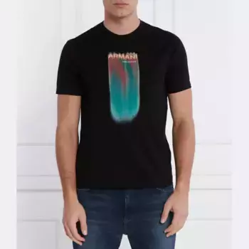 Футболка стандартного кроя Armani Exchange, черный