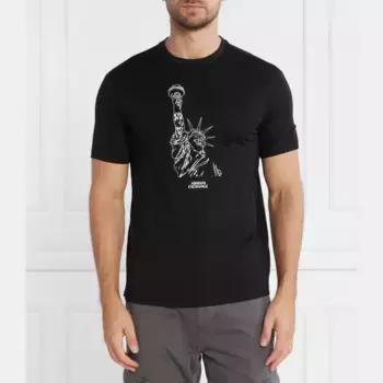 Футболка стандартного кроя Armani Exchange, черный