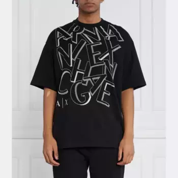 Футболка стандартного кроя Armani Exchange, черный