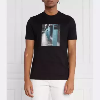 Футболка стандартного кроя Armani Exchange, черный