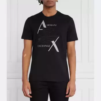 Футболка стандартного кроя Armani Exchange, черный