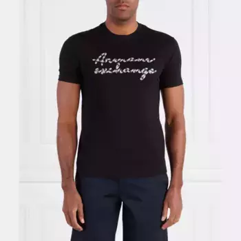 Футболка стандартного кроя Armani Exchange, черный