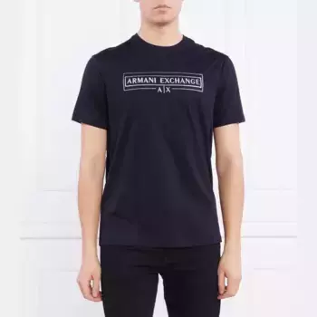 Футболка стандартного кроя Armani Exchange, черный
