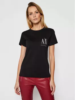 Футболка стандартного кроя Armani Exchange, черный