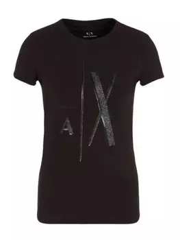 Футболка стандартного кроя Armani Exchange, черный