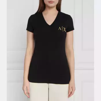 Футболка стандартного кроя Armani Exchange, черный