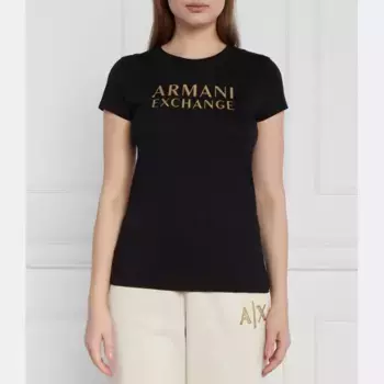 Футболка стандартного кроя Armani Exchange, черный