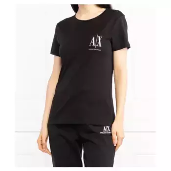 Футболка стандартного кроя Armani Exchange, черный