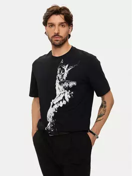 Футболка стандартного кроя Armani Exchange, черный