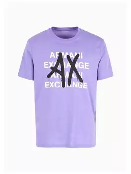 Футболка стандартного кроя Armani Exchange, фиолетовый
