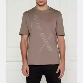 Футболка стандартного кроя Armani Exchange, коричневый