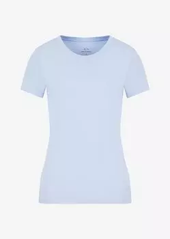 Футболка стандартного кроя Armani Exchange, лазурный