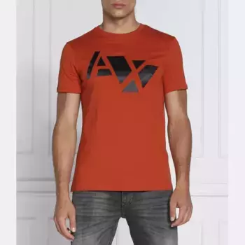Футболка стандартного кроя Armani Exchange, оранжевый