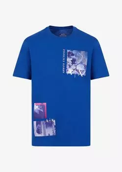 Футболка стандартного кроя Armani Exchange, синий