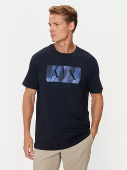 Футболка стандартного кроя Armani Exchange, синий