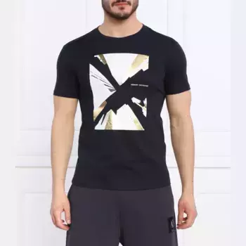 Футболка стандартного кроя Armani Exchange, синий