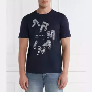 Футболка стандартного кроя Armani Exchange, синий