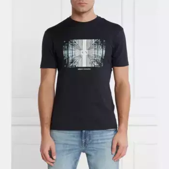 Футболка стандартного кроя Armani Exchange, синий