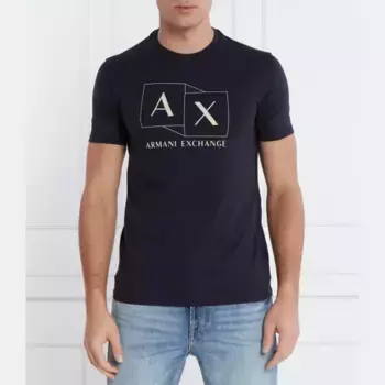 Футболка стандартного кроя Armani Exchange, синий