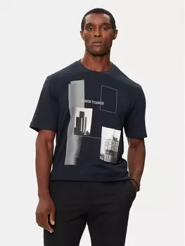 Футболка стандартного кроя Armani Exchange, синий