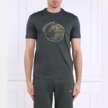 Футболка стандартного кроя Armani Exchange, зеленый