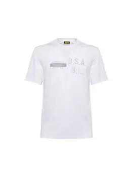 Футболка стандартного кроя Blauer, белый