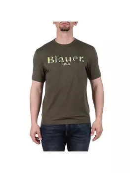 Футболка стандартного кроя Blauer, зеленый