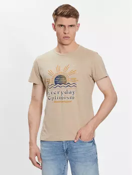 Футболка стандартного кроя Blend, бежевый