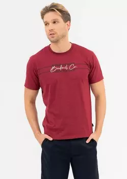 Футболка стандартного кроя Budmil, бордовый