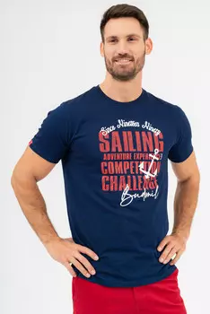 Футболка стандартного кроя Budmil, голубой