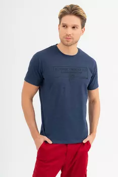 Футболка стандартного кроя Budmil, голубой