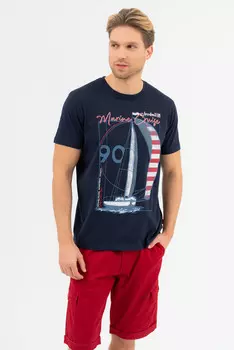 Футболка стандартного кроя Budmil, синий