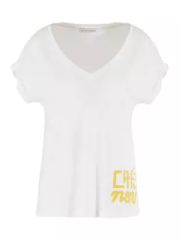 Футболка стандартного кроя Cafnoir, белый