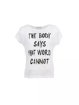 Футболка стандартного кроя Cafnoir, белый