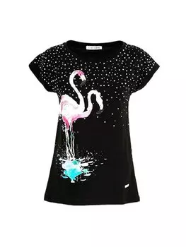 Футболка стандартного кроя Cafnoir, черный