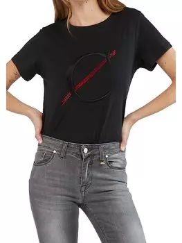 Футболка стандартного кроя Cafnoir, черный