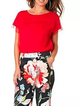 Футболка стандартного кроя Cafnoir, красный