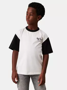 Футболка стандартного кроя Calvin Klein Jeans, экрю