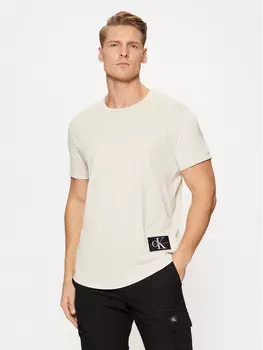 Футболка стандартного кроя Calvin Klein Jeans, экрю