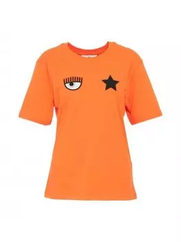 Футболка стандартного кроя Chiara Ferragni, оранжевый