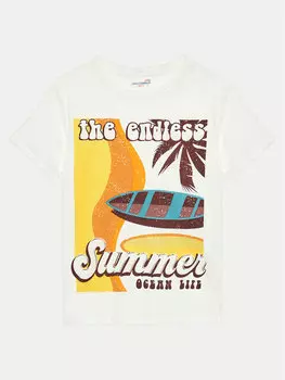 Футболка стандартного кроя Coccodrillo, экрю