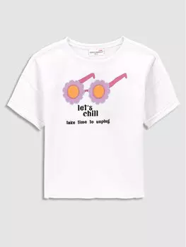 Футболка стандартного кроя Coccodrillo, белый