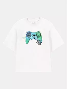 Футболка стандартного кроя Coccodrillo, белый