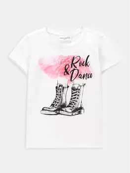 Футболка стандартного кроя Coccodrillo, белый